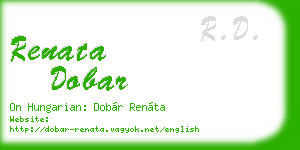 renata dobar business card
