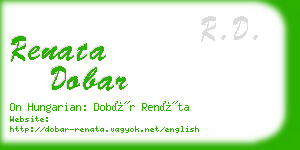 renata dobar business card